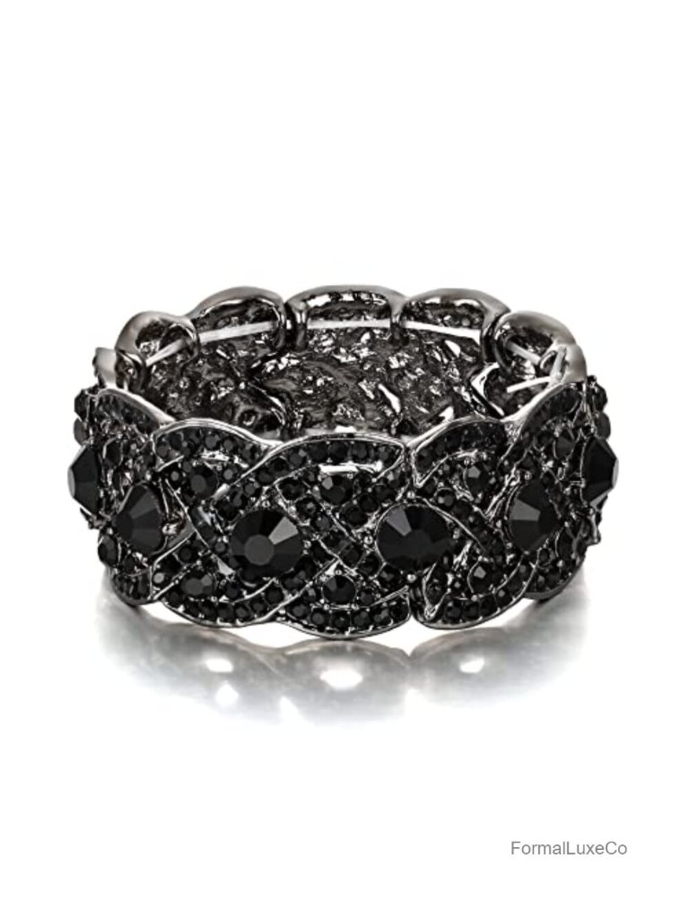 Crystal Art Deco Stretch Bracelet Bridal Jewelry Women